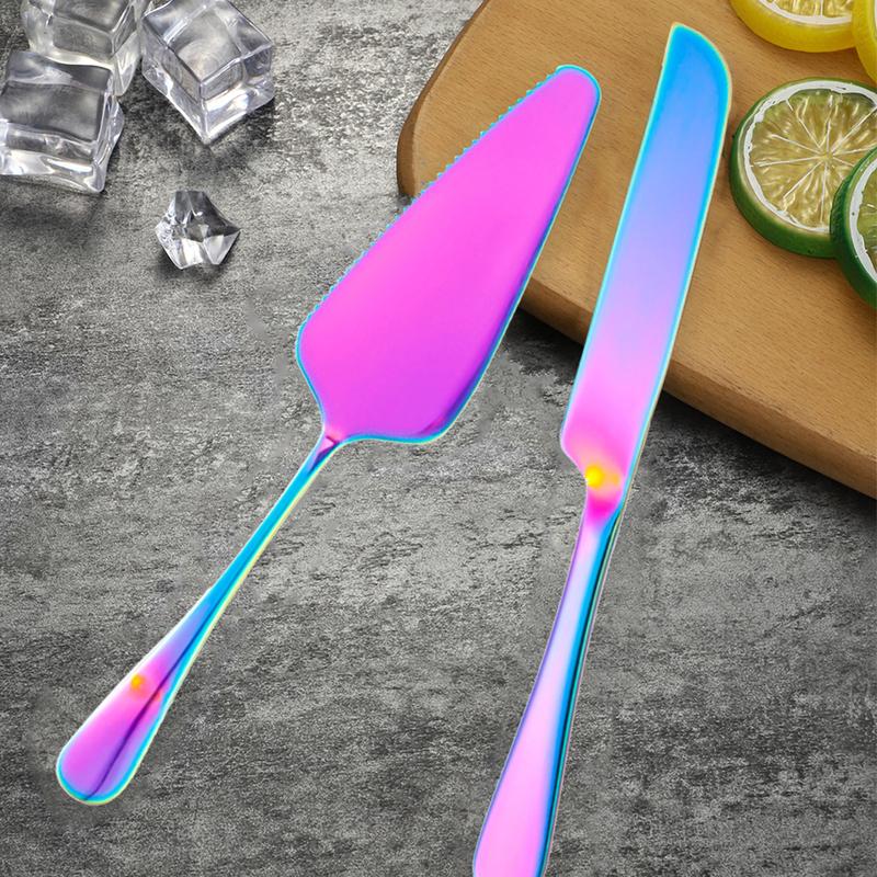 Product Introduction of 2pcs/set Stainless Steel Cake Cutter Pizza Shovel Set 41