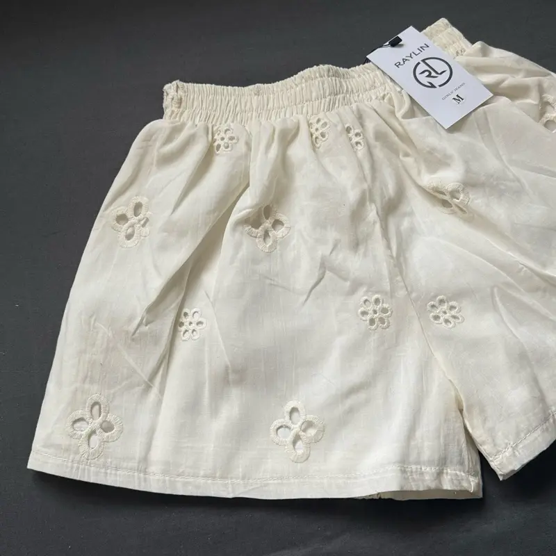 [DEAL MỞ BÁN]Quần short nữ 2 lớp cạp chun ống rộng, quần đùi chất thô boi N28 5