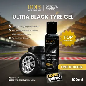 DOPS AutoCare - Ultra Black Tyre Gel l Semir Ban Teknologi Nano untuk Mobil dan Motor l Ban Hitam dan Berkilau tahan Lama
