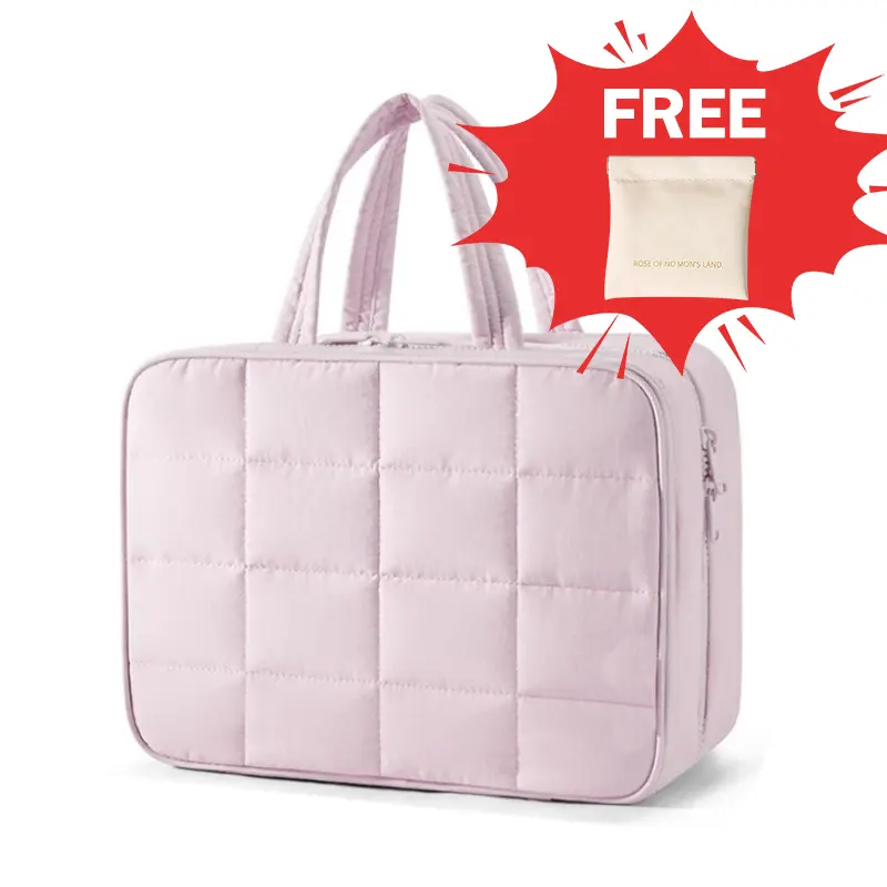 Travel Wash Bag with Jewelry Organizer Hanging Wash Bag Fluffy Cosmetic Bag Organizer Travel Bag