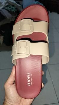 Product Review of LUOFU E 7188 -B2K5WS SIZE 36-40  l Sandal Selop ban 2 jelly wanita l Sendal kokop cewek impor from M**o 2