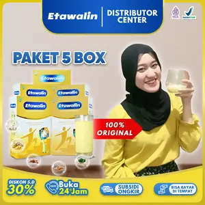 [Etawalin 5 Box] Susu Kambing Etawa [Bubuk] Asli Herbal untuk membantu kesehatan Tulang dan Sendi Manis Minuman Bahan Dairy Milk