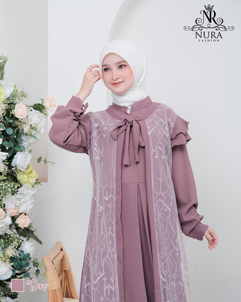 Product Introduction of Gamis Brukat Kondangan Terbaru 2025 | Crinkle Premium | Busui | Gaun Pesta elegan Brokat Cantik 21
