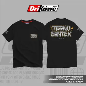 T-Shirt Terno Sontek By ORIKAWE.ID Cotton Combed 24s Free Stiker Unisex Pria Wanita