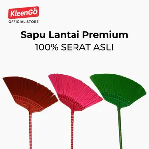 Sapu Lantai Serat Padat – Anti Rontok & Gagang Kuat | KleenGO Official