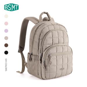 Ảnh đại diện BAGSMART Ba Lô Laptop, BAGSMART, 15,6 Inch, Không Thấm Nước, Ngăn Đựng Lớn, Túi Đi Học Thường Ngày Chần Bông, Màu Hồng, Thích Hợp Cho Phụ Nữ Và Nam Giới, Ba Lô Du Lịch