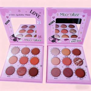 Mocoallure Paleta de Sombras de Ojos con 9 Colores Dulces Cuñada para Maquillaje de Ojos Versátil y Atractivo