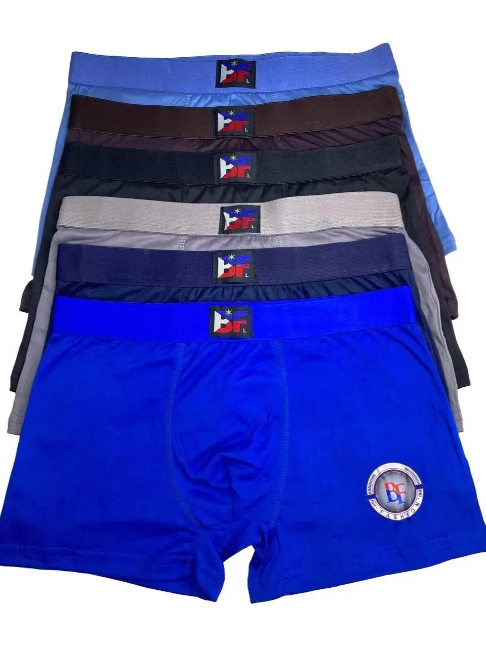 12/ 6PCS ELASTIC BF BOXER HIGH QUALITY COTTON UNDERWEAR FOR MENS