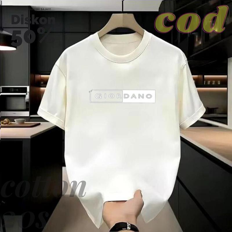 Product Introduction of DN STORE SHOP T - Shirt Baju Kaos  Distro Atasan Pria Wanita Pria Wanita giodn Blok  Logo putih cootun Combed 20S Tebal Nyaman Navy Keren 31