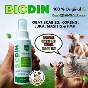Obat Gudik Kambing Sapi Dan Hewan Lainnya Biodin Spray