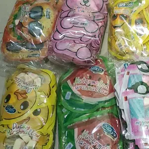 PAKET MARSHMALLOW KARAKTER BONEKA 30 PCS JAJANAN Marshmallow Karakter Lucu Bentuk SEMANGKA BEBEK LOVE HALAL BPOM JAJANAN SD GROSIRAN ISI 12GRAM