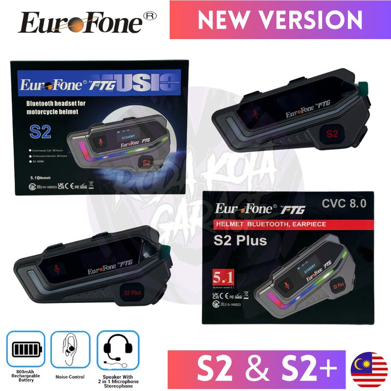 Eurofone S2 & S2 Plus Intercom Baru Versi Dengan 800MAH Bateri - TikTok ...