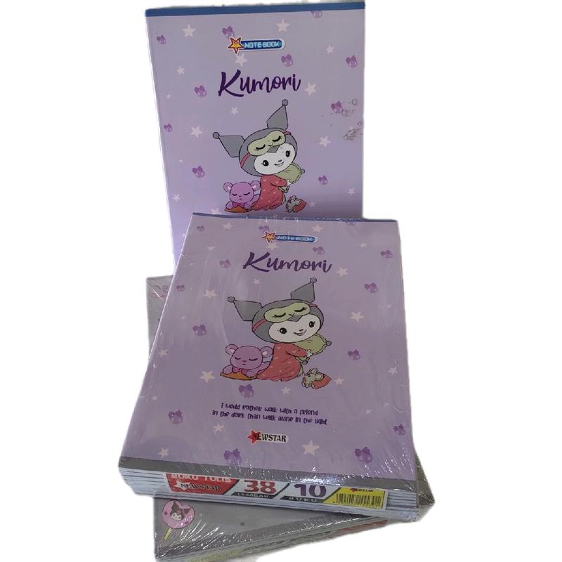 Buku Tulis Motif Kuromi/Cinamoror 38Lembar 1Pack isi (10pcs) buku Tulis 2