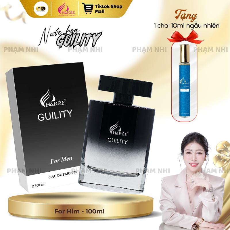 Nước Hoa GUILITY 100ml Có quà tặng - GONNA GUILITY 100ml dành cho Nam Xịt Thơm Cosmetic - H R V E