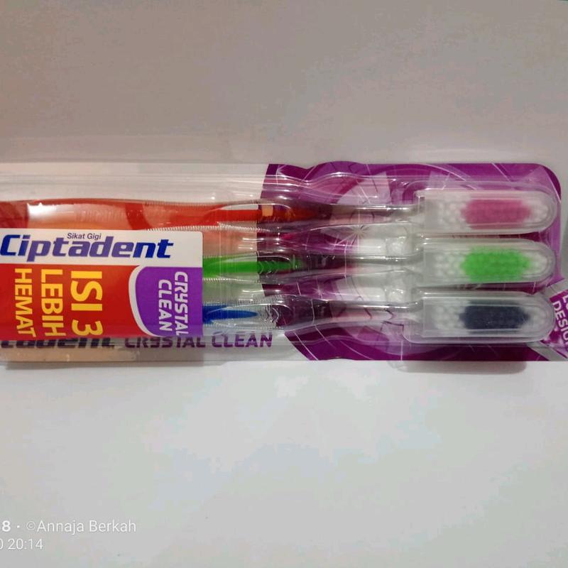Pepsodent 225 gram isi 2 pcs dan Sikat gigi Ciptadent isi 3 pcs Bersihkan 2