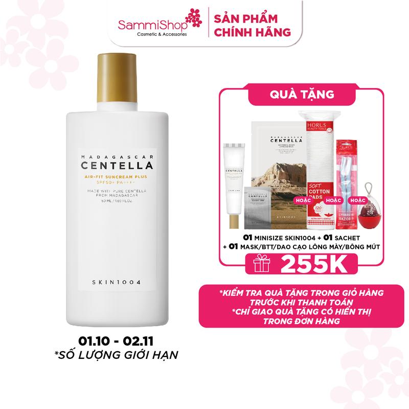 [Sammi x Chảnh] Skin1004 Kem chống nắng Madagascar Centella Air-Fit SunCream Plus 50ml