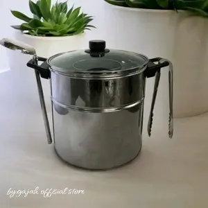 Paket lengkap dandang bakso kaca uk28cm gratis centong & capit Kitchenware