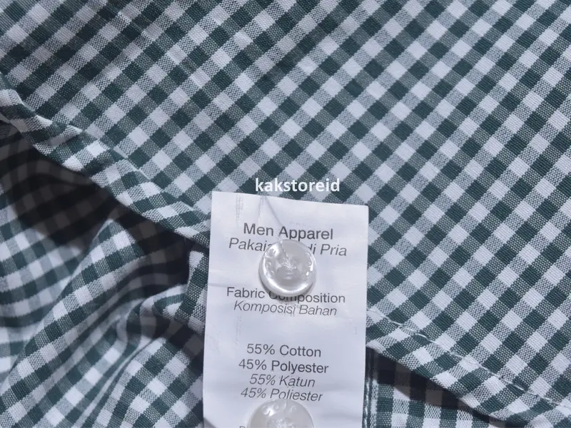 Kemeja Pria Formal Lengan Panjang COL* Biru Navy Kotak-kotak Reguler COR 490 COLEC Kemeja Murah 5