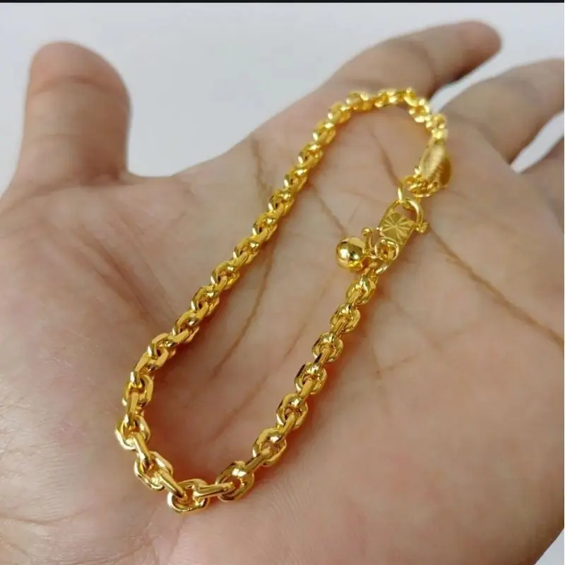 Gelang tangan perhiasan wanita Motif medan lapis emas terlaris 1