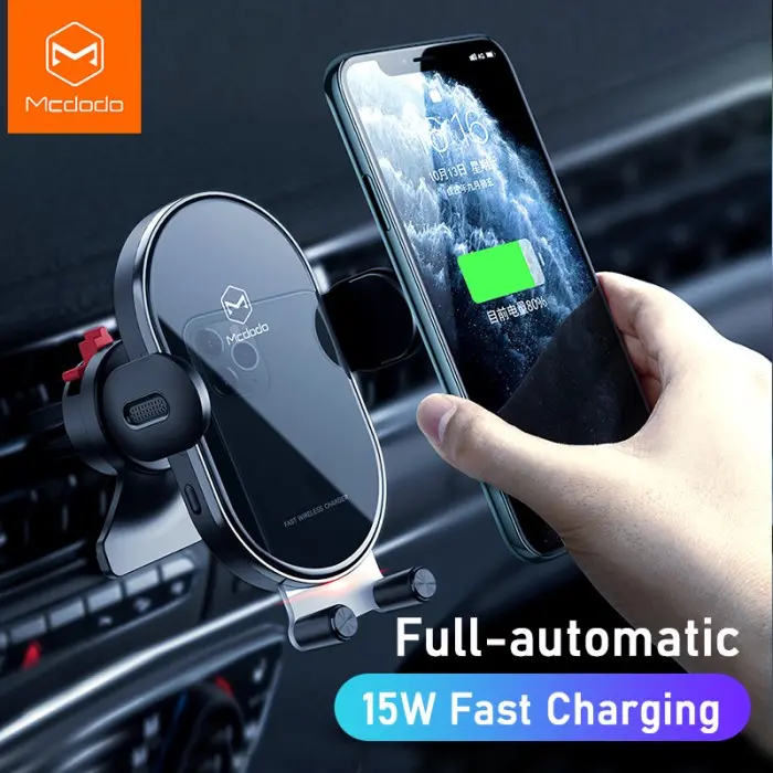 Mcdodo Car Holder Mobil 15W Wireless Fast Charging Dashboard & Ac Vent