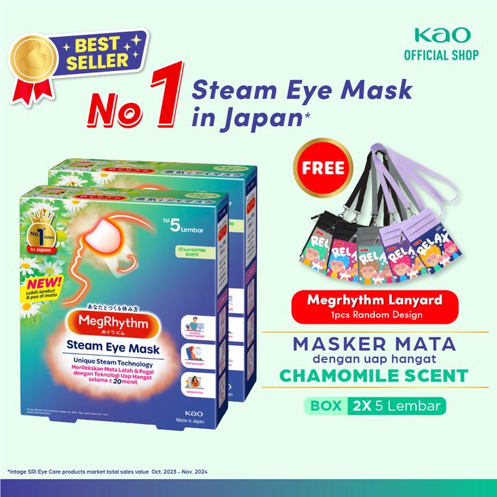 Gambar Megrhythm Steam Eye Mask Chamomile 5s Twinpack - Masker Mata - Tanpa Gift dari KAO Indonesia Kab. Bekasi 5 Tokopedia