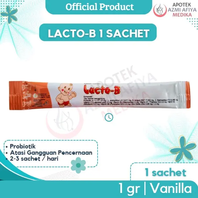 Lacto B 1 sachet Prebiotik untuk bayi dan anak obat diare