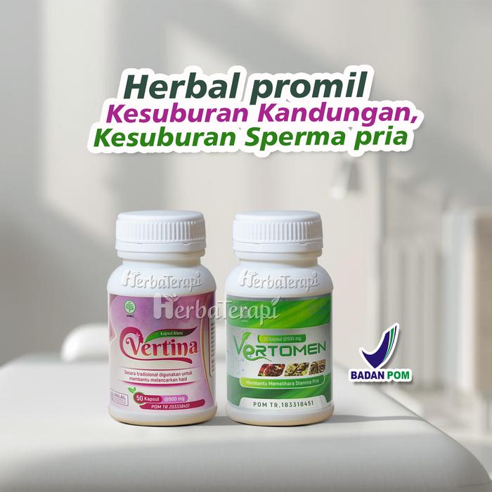 Gambar Paket Promil pria dan wanita Vertomen Vertina dari Herbaterapi id Kab. Kudus Tokopedia