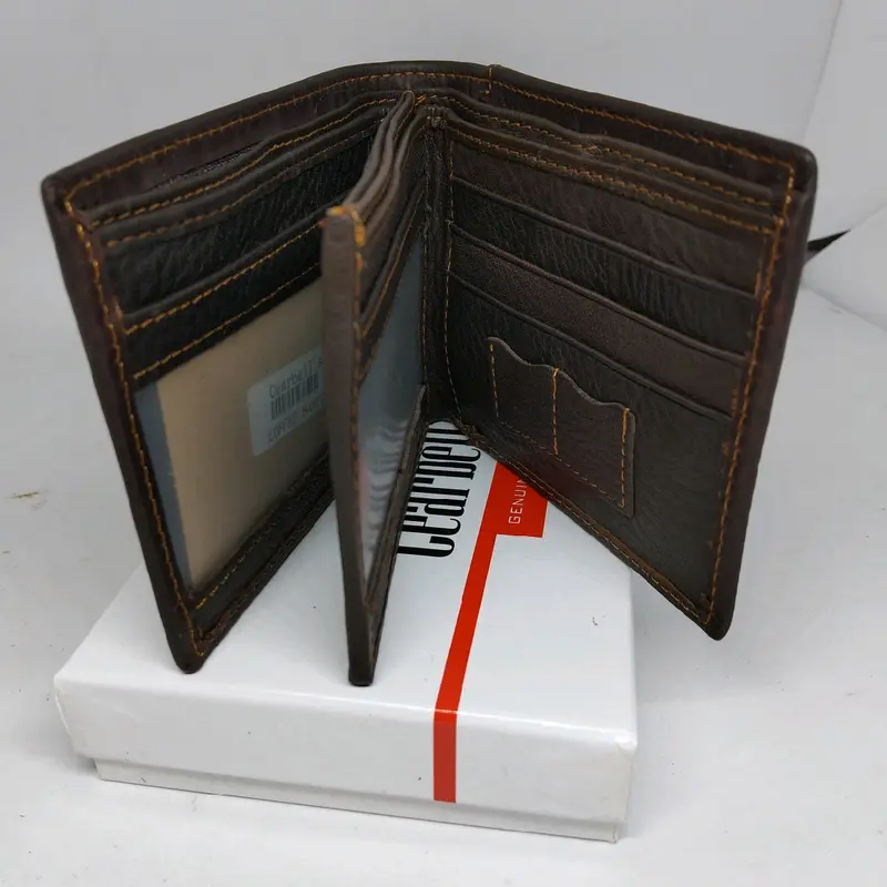 Dompet Pria Kulit Sapi Import Model 3 Dimensi dengan Kartu 2