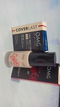 Product Review of [DAILY COVERAGE BUNDLE]  OMG Natural Glam Duo Power Coverlast (Foundation + Bedak Padat) - Paket MakeUp Isi 2 High Coverage & Flawless from R**i 1