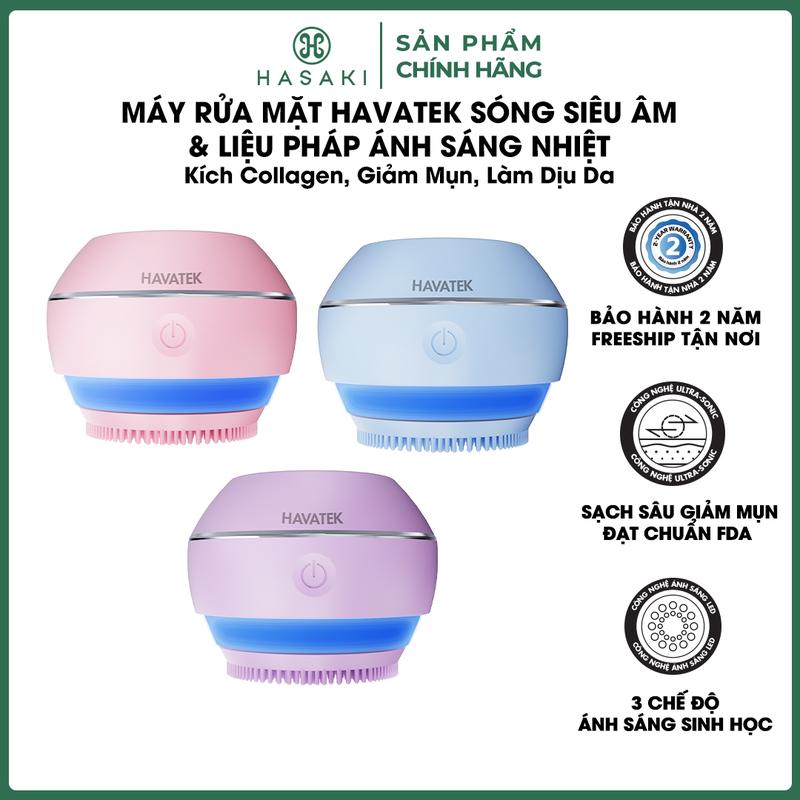 Máy Rửa Mặt Havatek Cho Da Nhạy Cảm Ultrasonic Facial Cleansing Brush | HASAKI BEAUTY