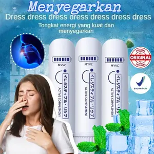 Wake Up Stick Energi Baru | Inhaler Hidung Mint Anti Ngantuk Mengemudi Kerja Belajar Boosting Peppermint Plant Extract Fresh Stick