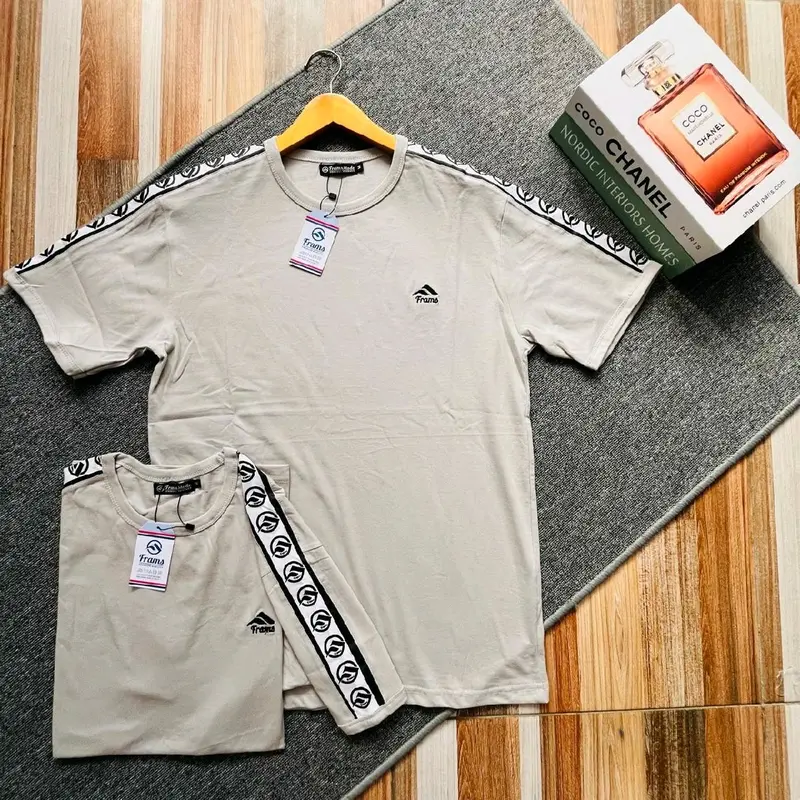 T-shirt Kaos Pendek Pria Bahan catton 24.s  Frams mode Logo Bordir Plat Tangan Sablon Keren Baju Distro Oblong Tulisan Combed 0