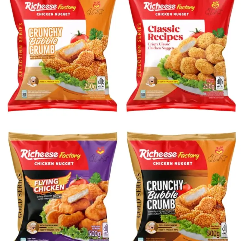 Richeese Factory Chicken Nuget Crunchy bubble crump Food Instan Makanan 2