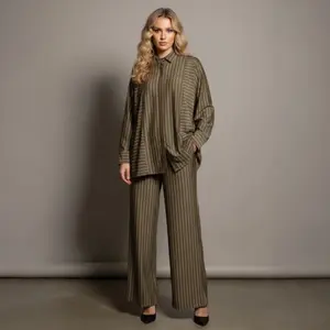 Okedashop - LABECCA SETCEL - Setelan Celana Wanita Kombinasi Polos Motif Celana Ankle