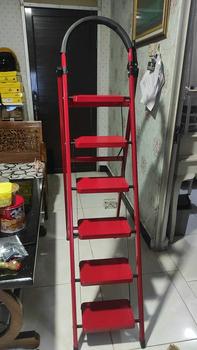 Product Review of Reaim 3-7 Step Tangga Lipat Multifungsi / Tangga Lipat Rumah 4 step dan 5 step / Baja Karbon Tebal Anti Licin Pegangan Tangan Tangga Bisa Dilepas / Household Ladder Tangga Rumah 3/4 Step 1,17M // 1,45M // 1.8M Hitam Merah Putih from r**e m** ♥** 0