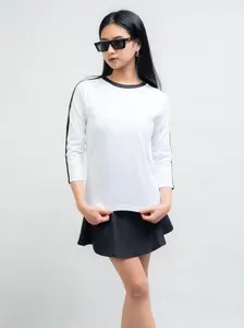 Oneck lengan panjang hola Outfit_id2- Atasan longsleeve wanita blouse kekinian leher bulat cotton combed 30s premium Outfit_id2