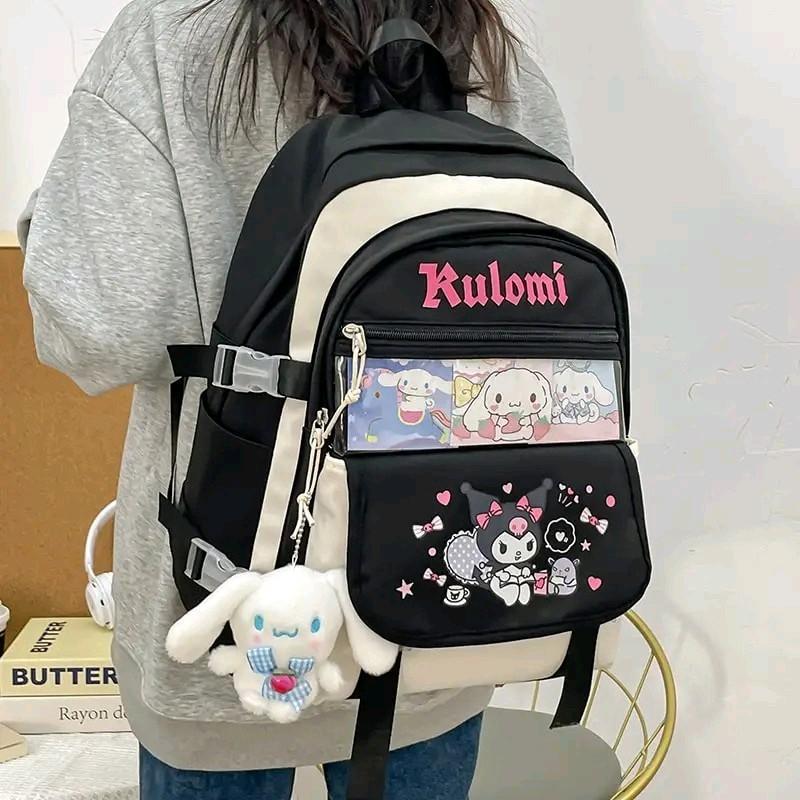 tas anak sekolah perempuan Sd kuromi karakter kartun lucu terbaru Fashion 0