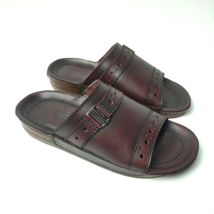 Product Introduction of Sandal Pria Kulit Asli Full Tapak 100% Original Indian Lokal 3