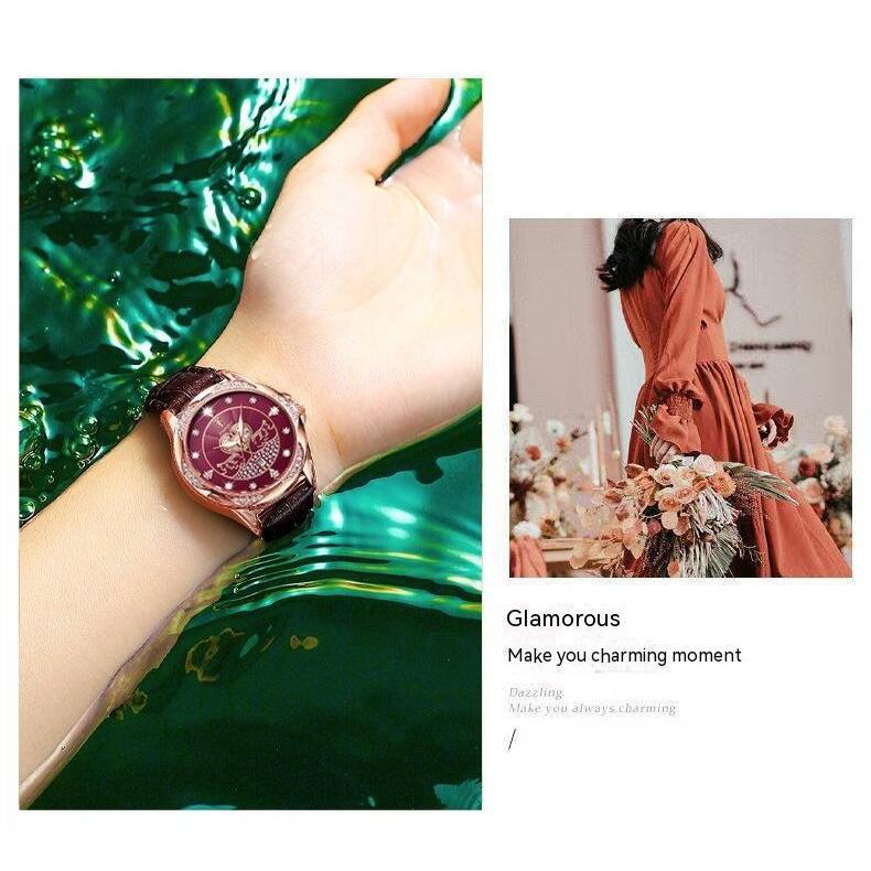 Swiss brand waterproof luminous women's calendar quartz watch _voghion.com