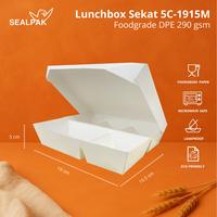 Gambar SEALPAK Lunchbox Kertas 4 Sekat & 5 Sekat Tebal Food Grade | ISI 25 Pcs | Ukuran M L | Polos - Sekat 4 M (Medium) dari SEALPAK Kota Administrasi Jakarta Pusat 4 Tokopedia