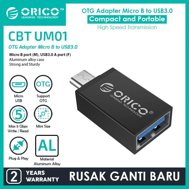 ORICO OTG Micro USB to USB3.0 Adapter - CBT-UM01 0