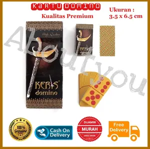 Kartu DOMINO merk KERIS kualitas tinggi anti air Mainan Kartu Kris Domino Kotak Card Games Toys Kertas Kartu DOMINO merk KERIS kualitas tinggi anti air Mainan Kartu Kris Domino Kotak Card Games Toys Kertas