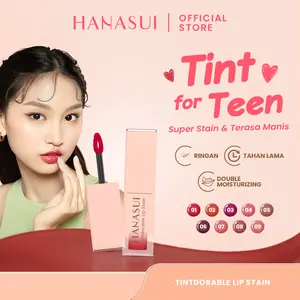 HANASUI Tintdorable Lip Stain - Lip Tint Melembapkan Bibir  Transferproof Tahan Lama Natural Formula Ringan