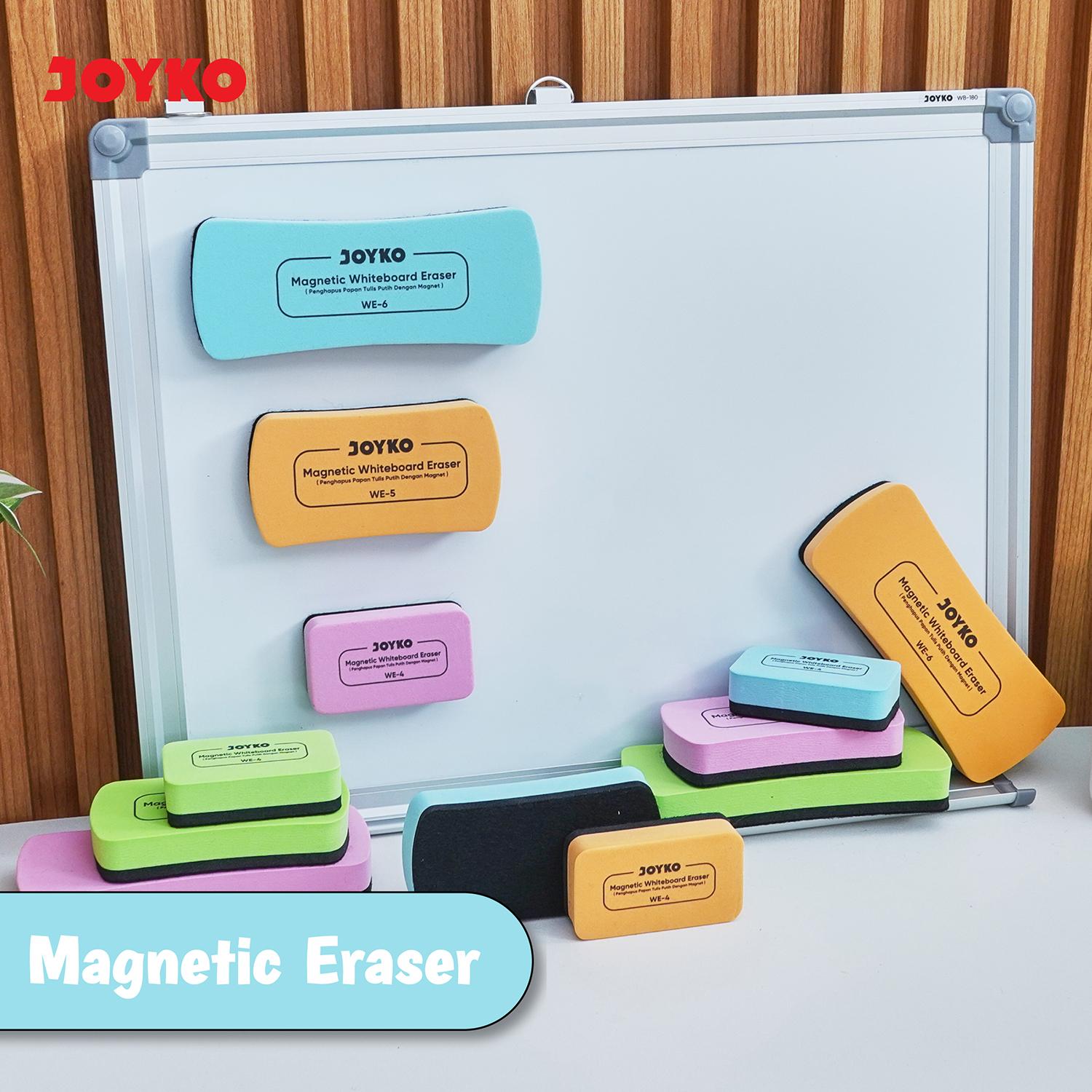 JOYKO Penghapus Papan Tulis Putih Dengan Magnet Magnetic Whiteboard Eraser WE-4~6 JOYKO Penghapus Papan Tulis Putih Dengan Magnet Magnetic Whiteboard Eraser WE-4~6