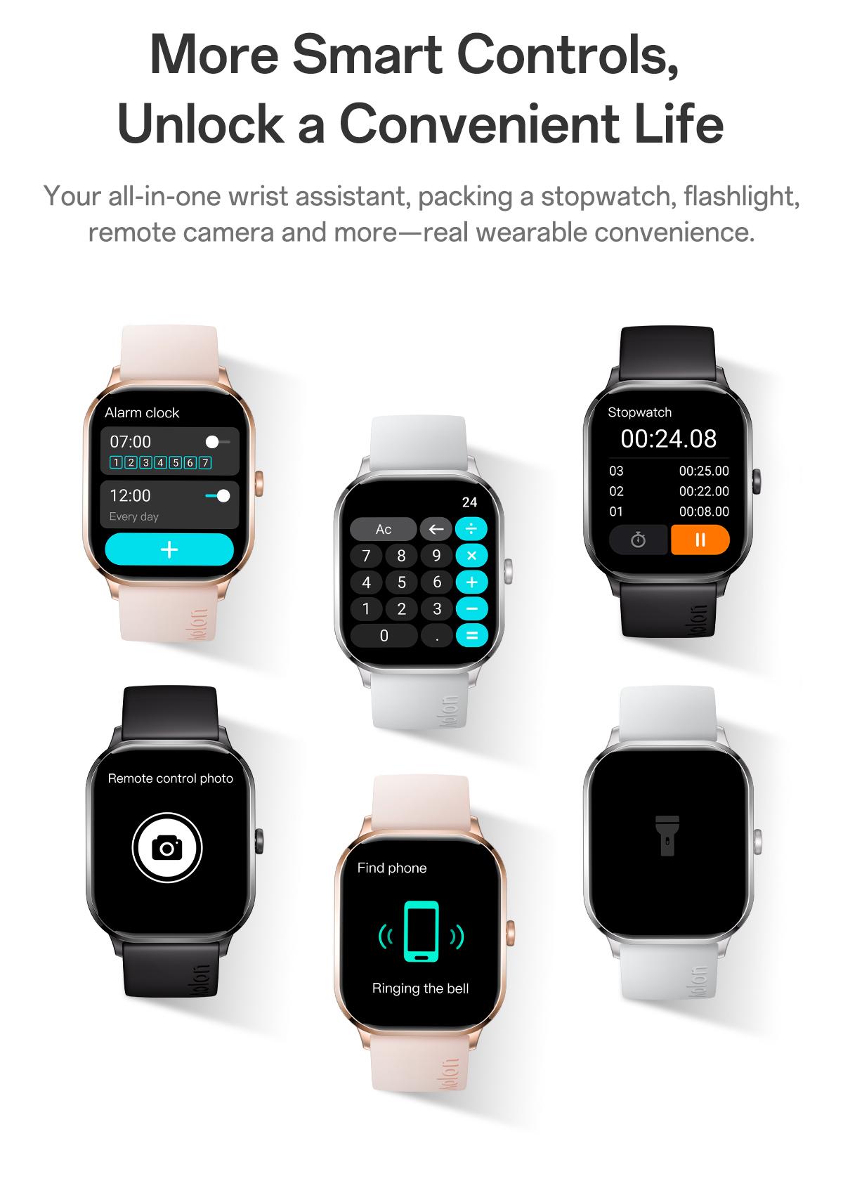 【24H ship】Huafit A2 Official Smartwatch Slim Terbaru | Balas Pesan Singkat Cepat |Monitor Emos| Layar Penuh IPS1.96'' | Super tipis 8.5mm | Tahan Air IP68 | 110+ Mode Olahraga | SpO2 & Detak Jantung 24 Jam |Smartwatch untuk Pria & Wanita Smart Watch Aolon