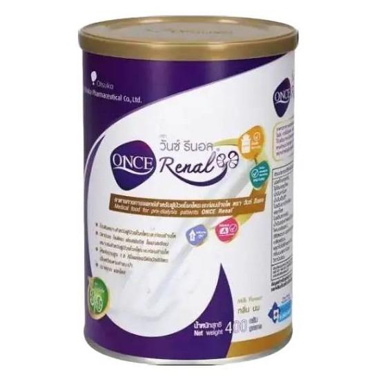 ONCE Renal วันซ์ รีนอล 400g อาหารทางการแพทย์สำหรับผู้ป่วยโรคไตระยะก่อนล้างไต
