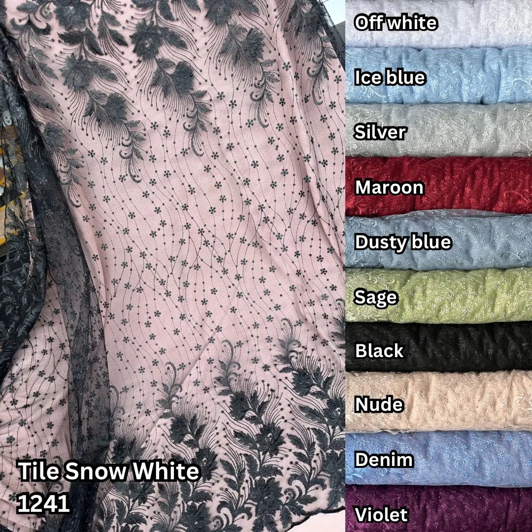 TILE SNOW WHITE 1241 LEBAR 1.35M Kain