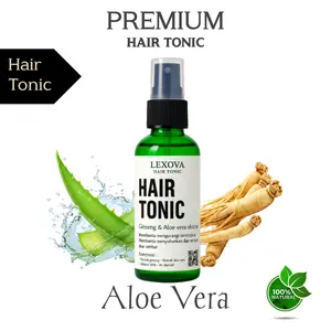 HAIR TONIC Vitamin Rambut Meluruskan Melembabkan Menutrisi Mencegah Kerontokan 60ml dengan Ekstrak Ginseng & Aloe Vera untuk Rambut Sehat Kuat dan Tebal