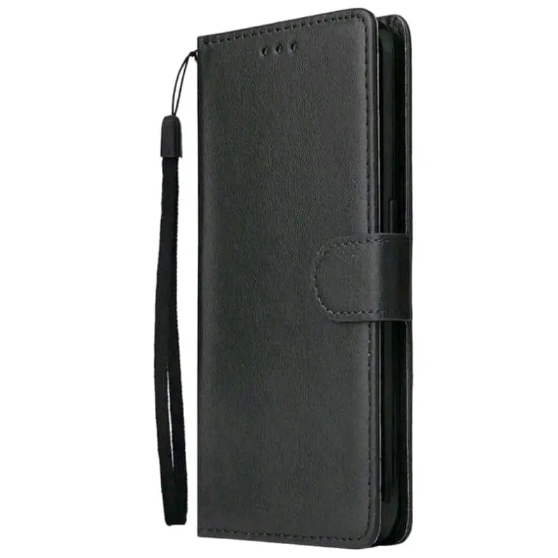 Case Untuk Vivo Y19S Flip Cover Wallet Leather Casing Dompet Kulit ( Case Untuk Vivo Y19S ) Slot Card Warna Hitam, Merah, Biru, Coklat Brown Silikon Black Smartphone Penutup 2