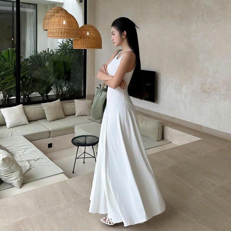 Đầm cổ yếm dáng dài BASIC PHOEBE DRESS 0